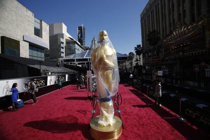 Preparativos para la gala de los Oscar.