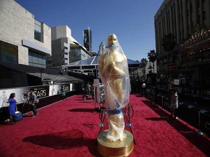 Preparativos para la gala de los Oscar.