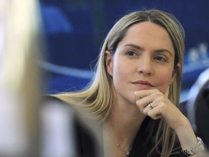 Louise Mensch, fotografiada en Londres en mayo, cuando alcanzó gran popularidad con sus intervenciones en la comisión que investigó el escándalo de las escuchas telefónicas ilegales en la prensa británica.