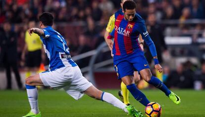 Neymar, en el duelo ante el Legan&eacute;s. 