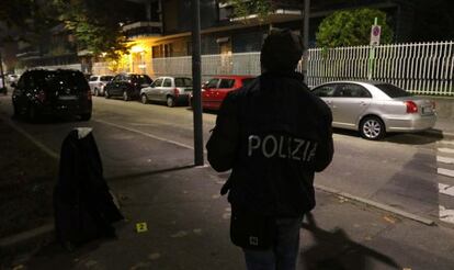 Un policía italiano en Milán, el 12 de noviembre de 2015.