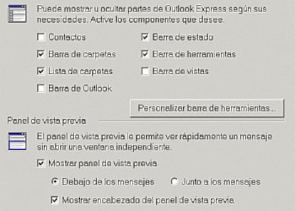 Los usuarios del programa Microsoft Outlook Express pueden desactivar la vista previa en:

Ver -> Diseño -> Panel de vista previa.