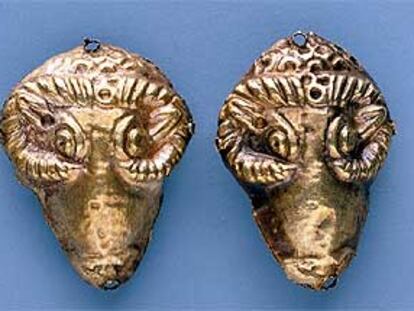 Cabezas de borrego de mediados del siglo V antes de Cristo.