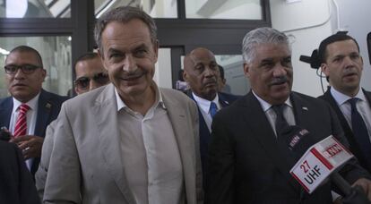 El expresidente del Gobierno español José Luis Rodríguez Zapatero, el pasado 13 de septiembre en Santo Domingo.