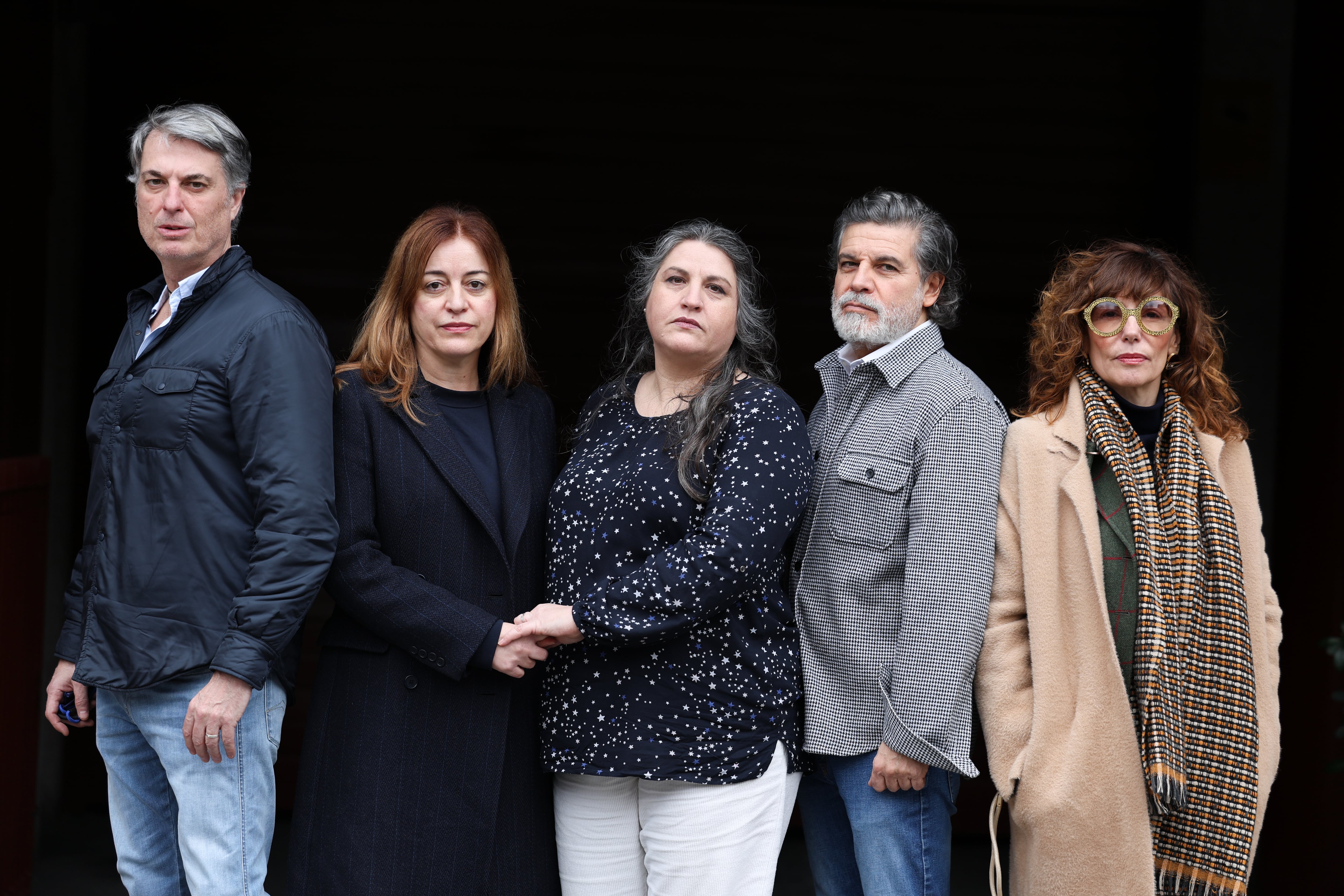 Miembros de la plataforma MAD VUT este lunes en Madrid.