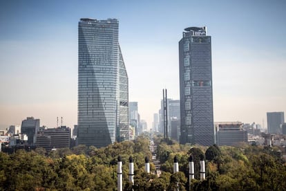 Vista general de la avenida Paseo de la Reforma en la Ciudad de México. 