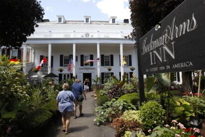 Uno de los hoteles de Rhinebeck, lleno por la boda de la hija de los Clinton.