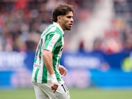 Ez Abde, extremo del Real Betis, en un partido de La Liga.