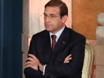 El primer ministro portugués, Pedro Passos Coelho, en su toma de posesión el 30 de octubre.