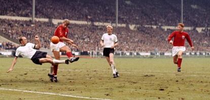 Final del Mundial de 1966 entre Inglaterra y Alemania en Wembley.