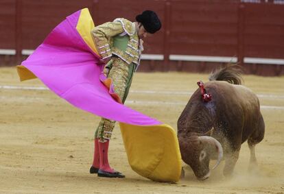 Jos&eacute; Tom&aacute;s en la Feria de Jerez, el pasado mayo.