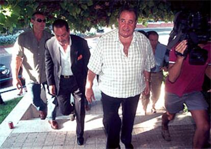 Jesús Gil, a su llegada hoy al juzgado número 5 de Marbella.