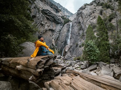 Mariel Galán en el Yosemite Falls Trail, en el parque nacional de California.