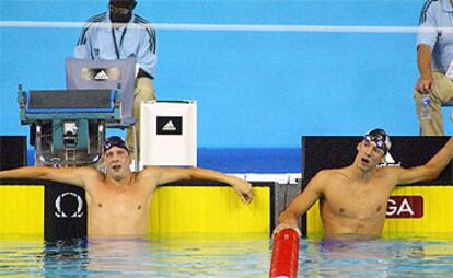 Ian Crocker el día que batió a Phelps.