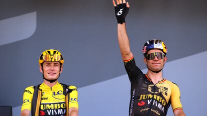 Jonas Vingegaard y Wout Van Aert, en el pasado Tour de Francia.