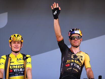 Jonas Vingegaard y Wout Van Aert, en el pasado Tour de Francia.