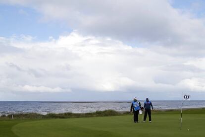Sergio Garcia, en el Open Championship en Escocia.