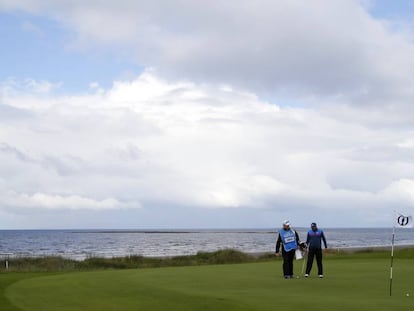 Sergio Garcia, en el Open Championship en Escocia.