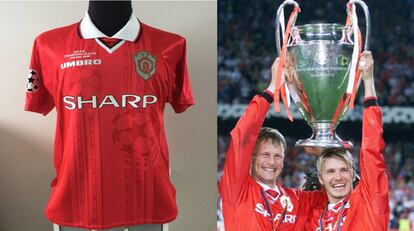 Los goles de Teddy Sheringham y Ole Gunnar Solskjær dieron al Manchester United su segunda 'orejona'.