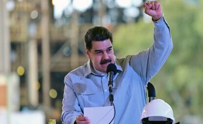 Maduro, durante una rueda de prensa.