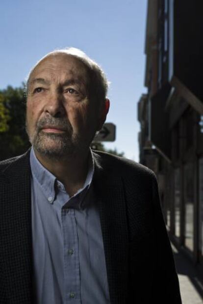 El escritor peruano Javier Vásconez en Madrid.