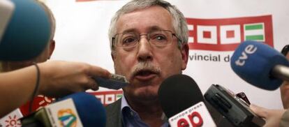 El secretario general de CCOO, Ignaico Fernández Toxo