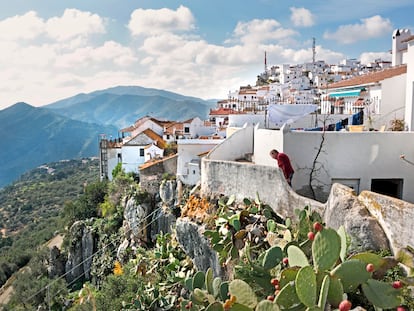 Mirador en la localidad de Comares, en la comarca de la Axarquía (Málaga).