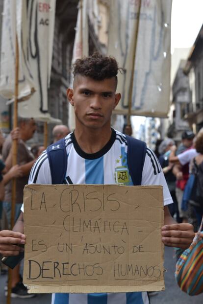 El activista argentino Bruno Rodríguez.