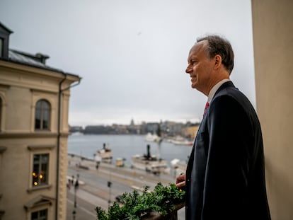 O médico norte-americano William Kaelin, fotografado em Estocolmo em dezembro de 2019.