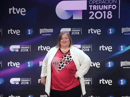 Itziar Castro en la presentación de 'Operación Triunfo 2018'.