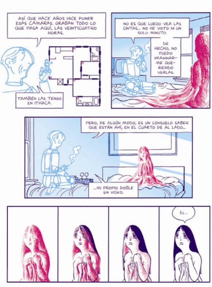 Página de la novela gráfica 'Asterios Polyp', de David Mazzucchelli, ganadora de tres premios Eisner.