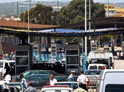 El paso fronterizo de Beni Enzar entre Marruecos y Melilla.