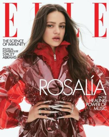 La portada d'ELLE als Estats Units amb Rosalia. 