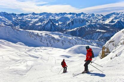 Pistas de esquí de la estación de Baqueira Beret, en el valle de Arán.