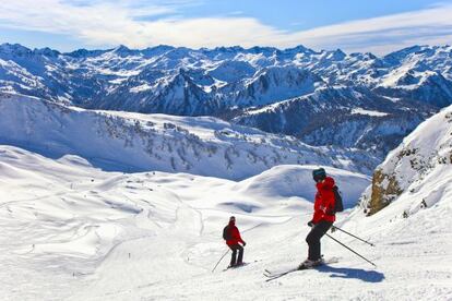 The slopes at Baqueira Beret.