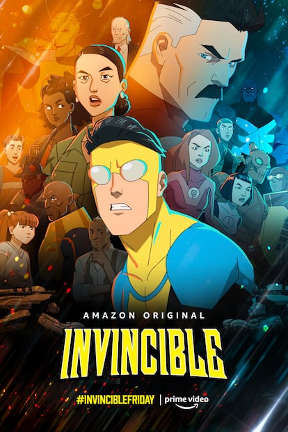 Póster de la serie 'Invencible'.