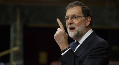 Mariano Rajoy, l'11 d'octubre al Congrés dels Diputats.