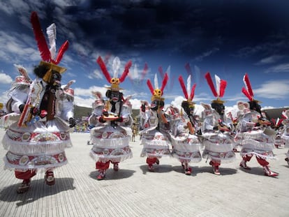 La &#039;morenada&#039;, una de las danzas m&aacute;s populares que se bailan durante la fiesta de la Candelaria en Puno, Per&uacute;.