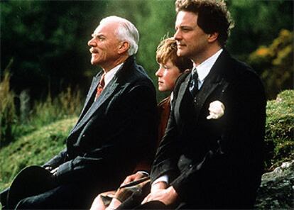 Malcolm McDowell con Colin Firth en <i>Los secretos de la inocencia,</i> de Hugh Hudson.