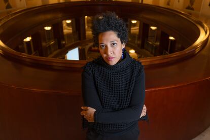 Julia Bullock, lead soprano of the opera ‘Theodora,’ at Madrid’s Teatro Real.