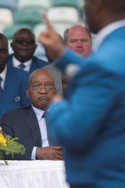 El presidente sudafricano Jacob Zuma, durante un encuentro religioso, en Durban el pasado 4 de diciembre.