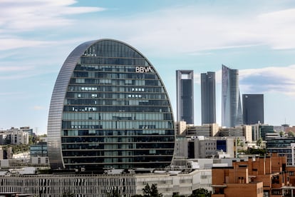 Sede operativa del BBVA en Madrid.