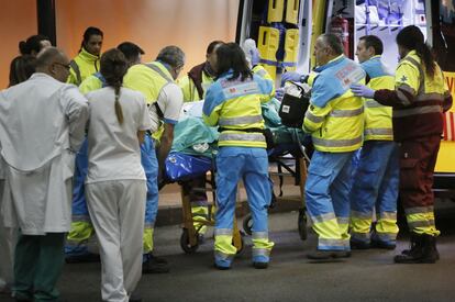 Cinco de los heridos en el accidente han sido trasladados al hospital de La Paz de Madrid