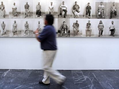 Un aspecto de la exposición <b><i>Vidas minadas. 10 años después,</b></i> en la Sala Orive de Córdoba.
