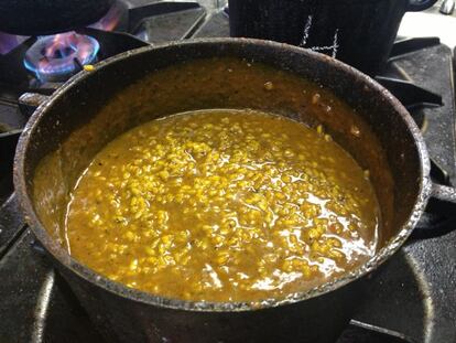 El caldero, monumento al arroz