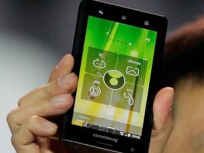 Teléfono móvil de Lenovo.