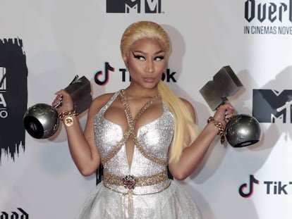 La cantante Nicky Minaj en los premios MTV en noviembre de 2018.