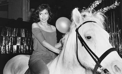 Bianca Jagger, en Studio 54 en 1977.
