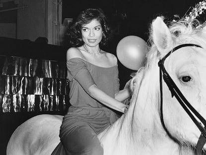 Bianca Jagger, en Studio 54 en 1977.