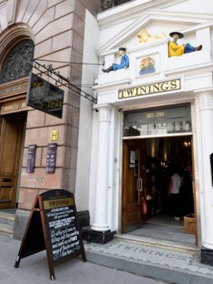 Una de las tiendas de Twinings, en Fleet Street, Londres.